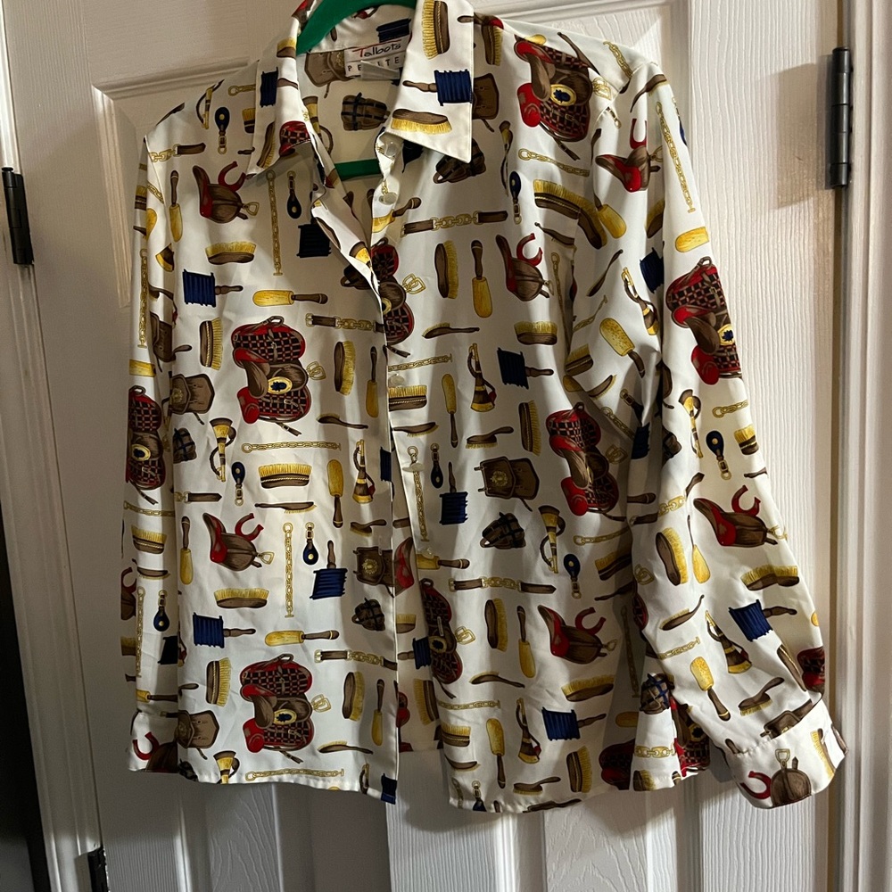 Vintage Talbots Petites Button-up Blouse